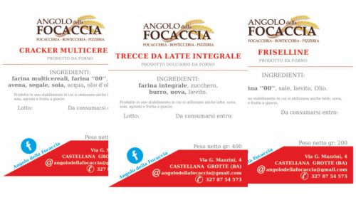 Etichette panificio