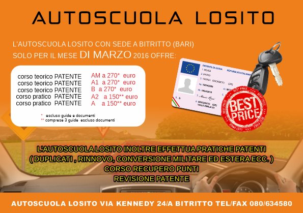 Volantino autoscuola